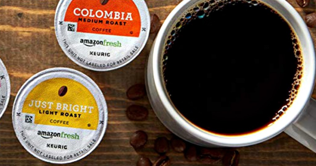 amazonfresh kcups and cup of coffee