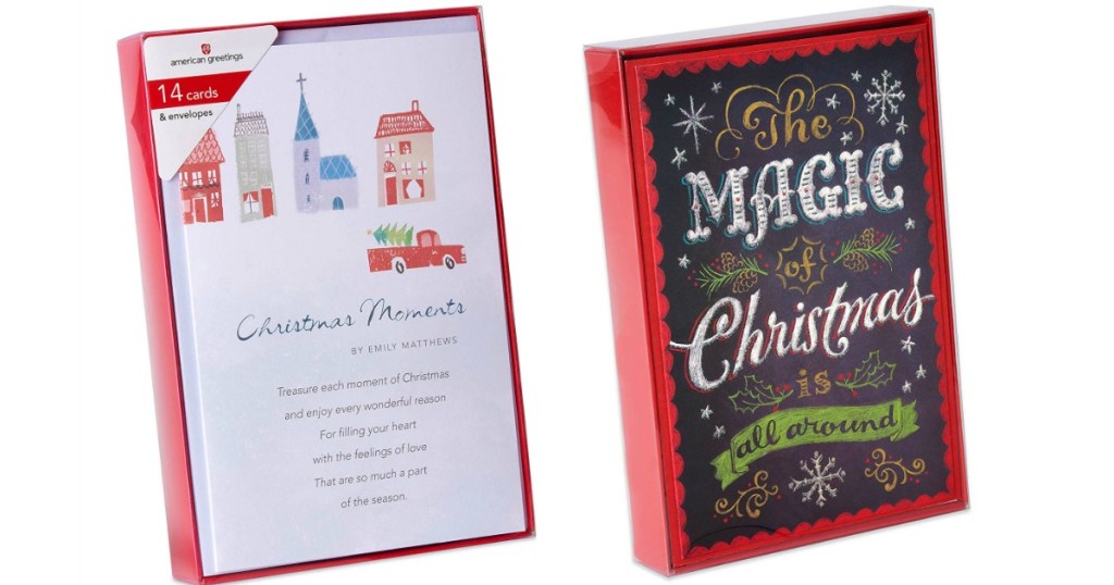 Two boxes of Christmas Cards