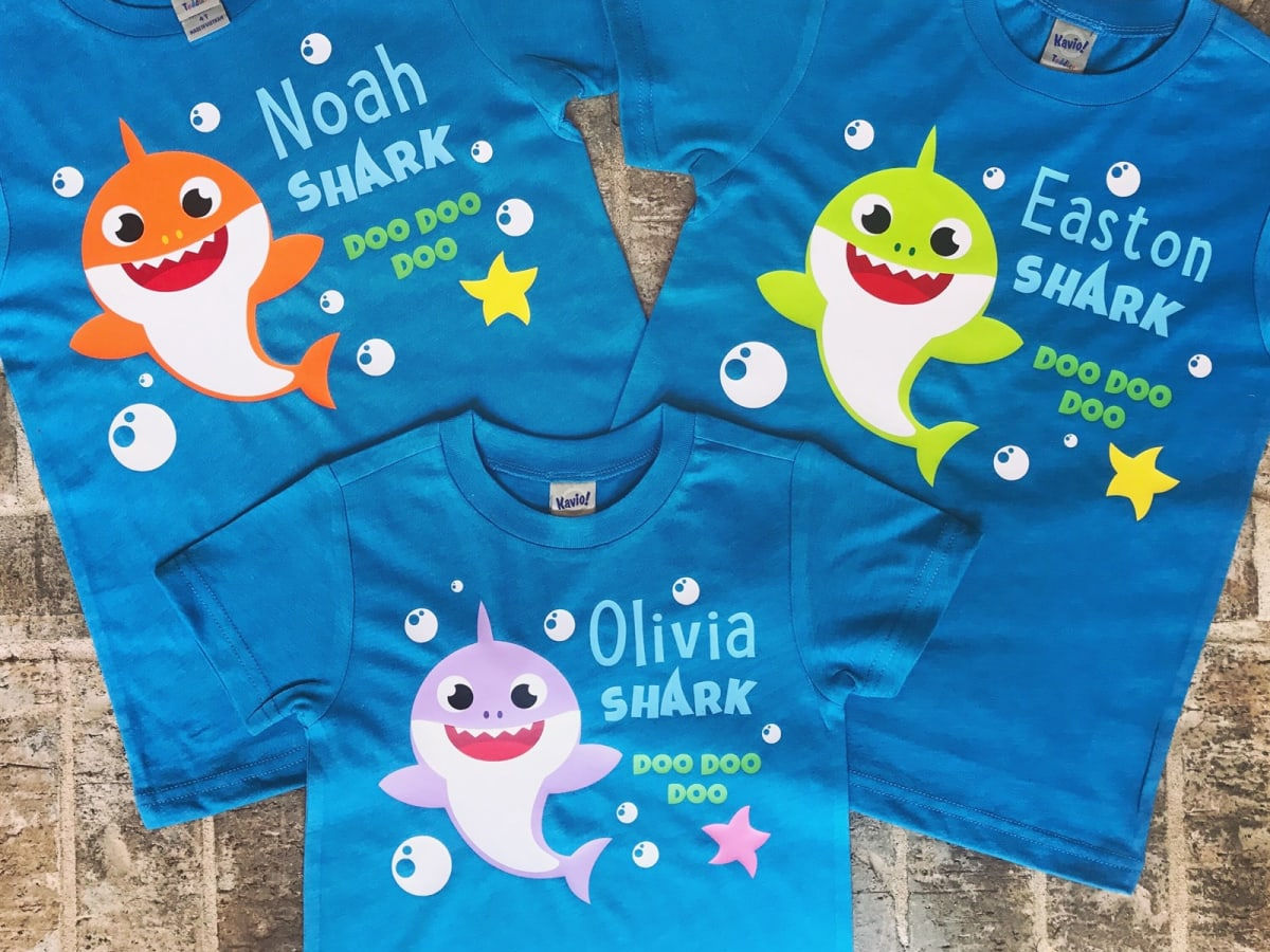 Personalized baby clearance shark shirts