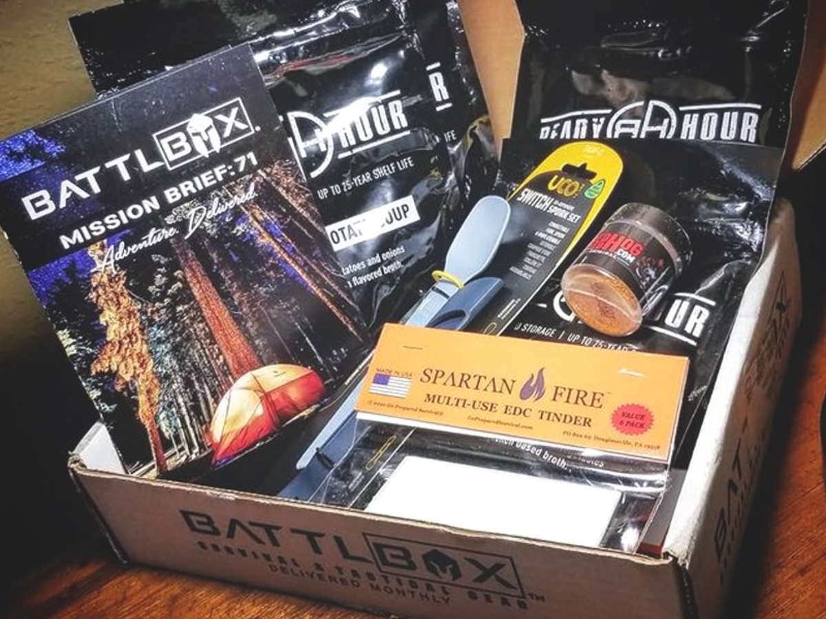 open Battlbox subscription box is one our our college care package ideas