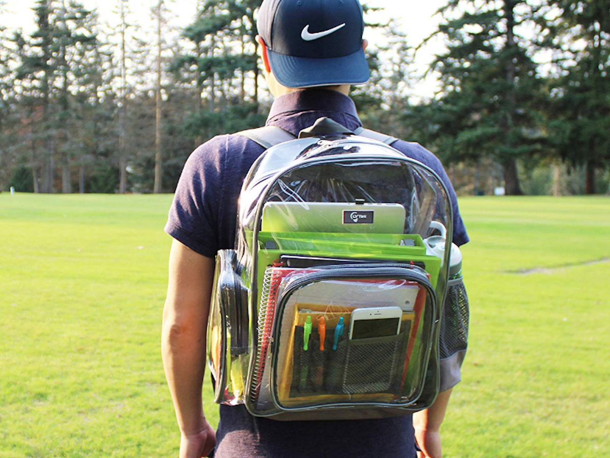 sturdy clear backpacks