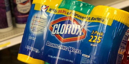 Clorox Disinfecting Wipes 225-Count Just $6.99 Shipped at Amazon | Stock Up for Cold & Flu Season