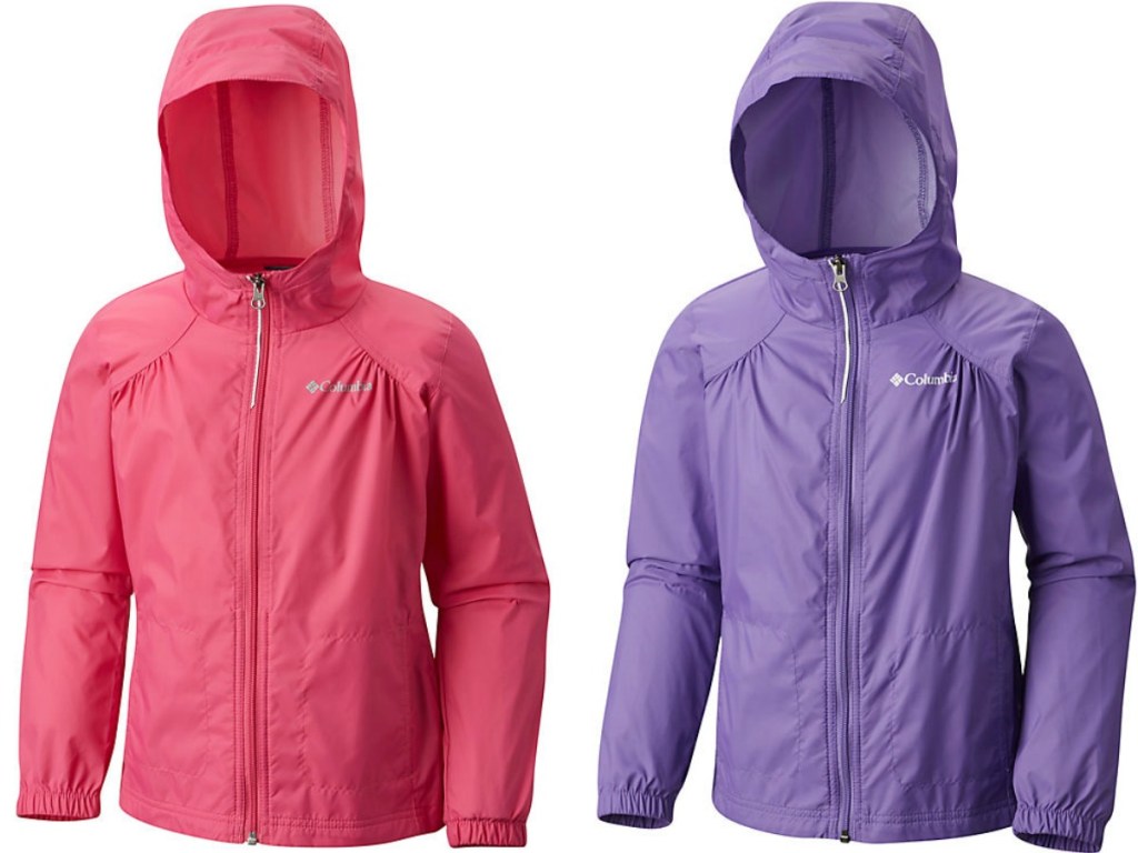 pink and purple girls columbia jackets