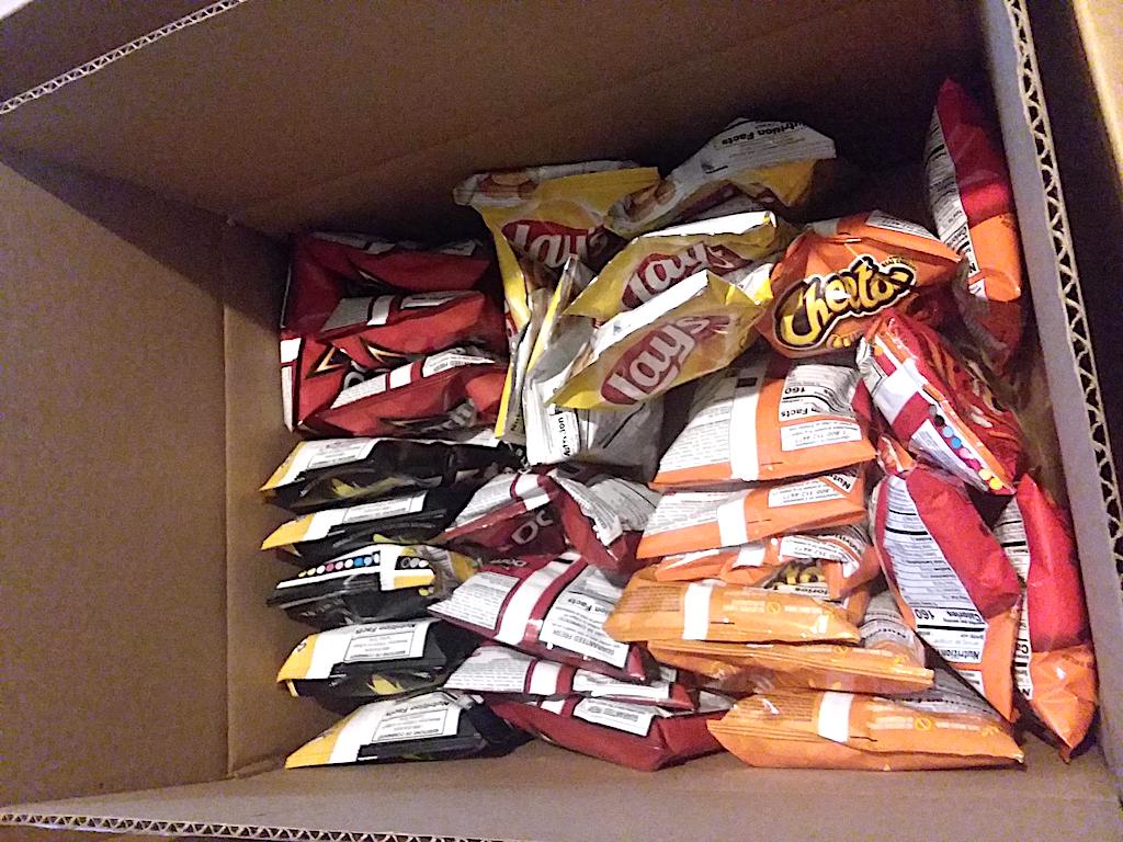 box of frito-lay chips 