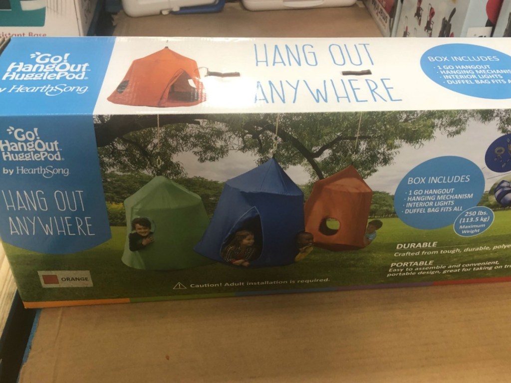 box of hanging pod in store