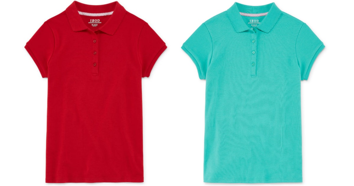 Izod school uniform outlet shirts