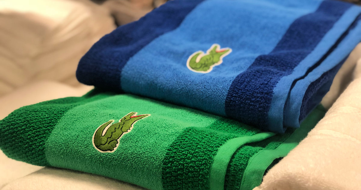 THREE Lacoste Bath Towels as Low as $33.91 (Just $11 Each) - OVER