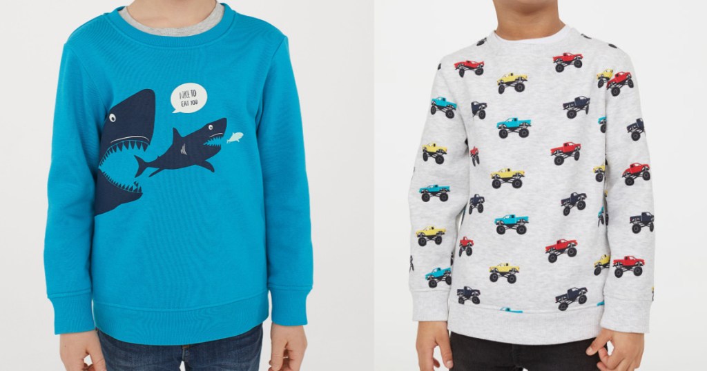 little boys H&M sweatshirts