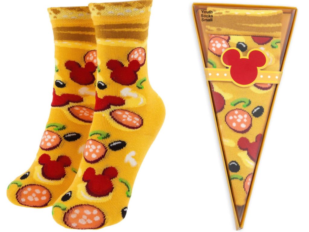 Pizza disney mickey socks