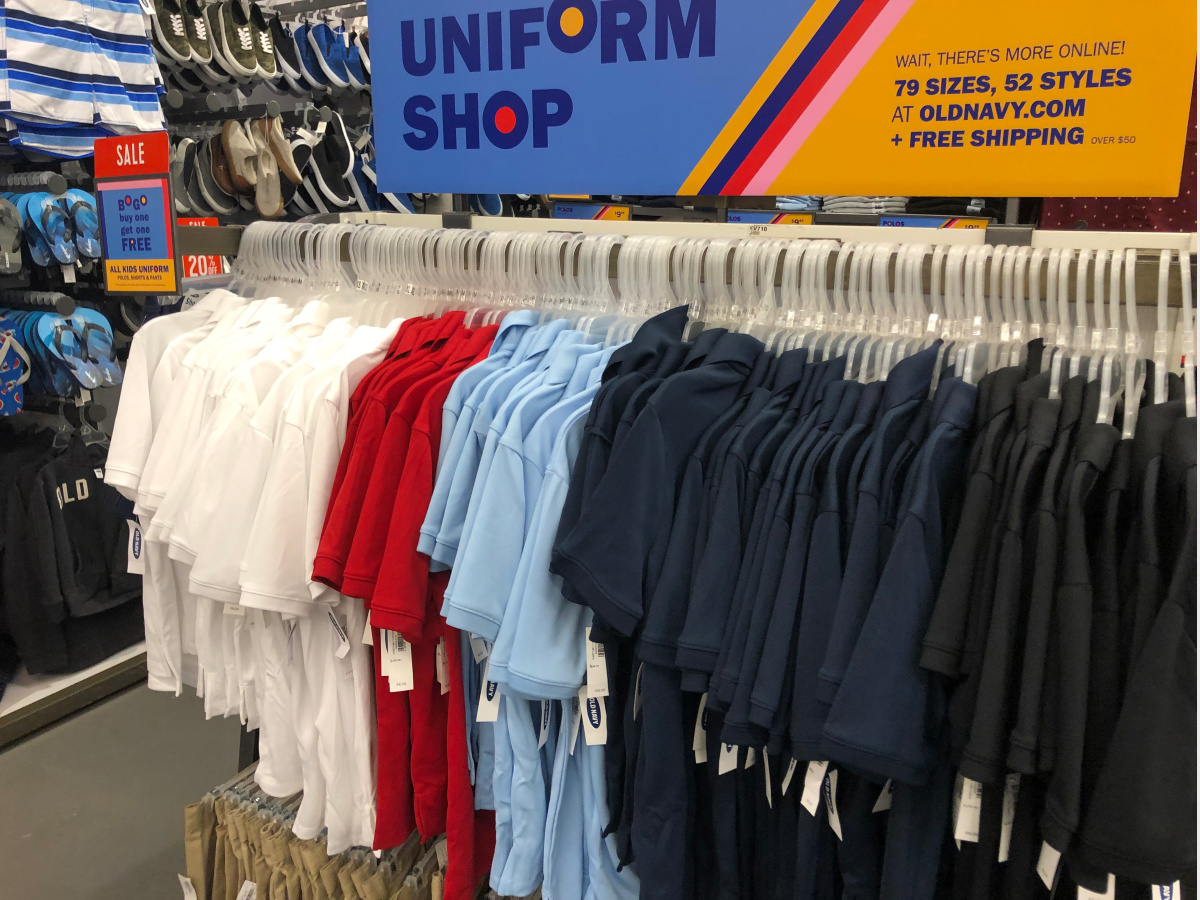 Old navy school 2025 uniform sale