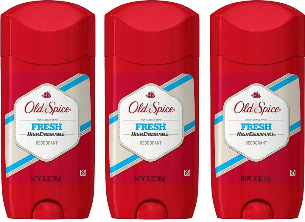 three old spice fresh deodorants