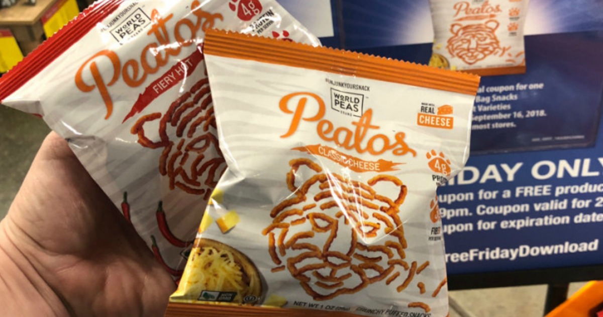 hand holding peatos chip bags