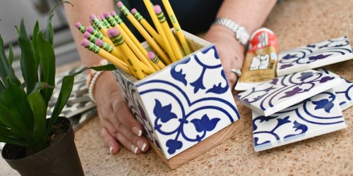 Our DIY Tile Planter Box Makes a Unique & Useful Teacher Gift!