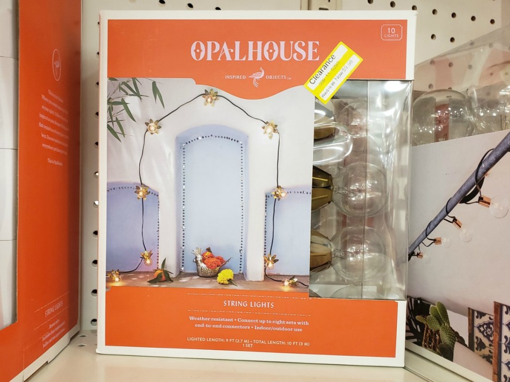 orange pack of lights on store shelf