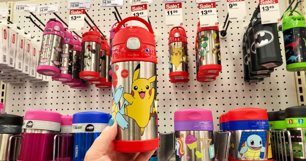 hand holding pokemon Thermos FUNtainer Bottle at target