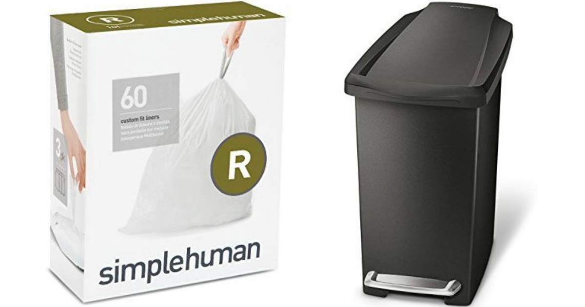 Amazon Simplehuman Step Trash Can 60 Bags Only 17 99   Simplehuman Trash Can 1 