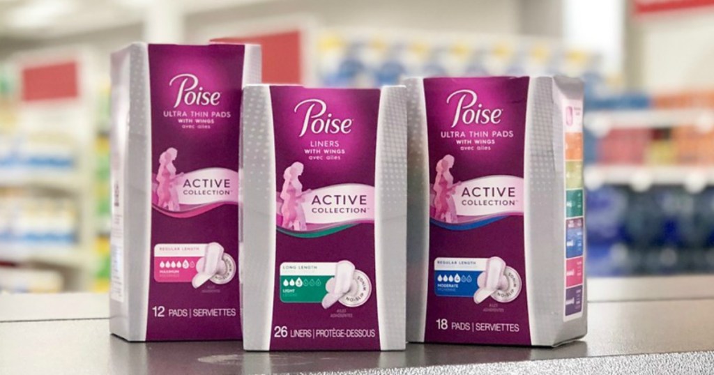 poise active collection pads at target
