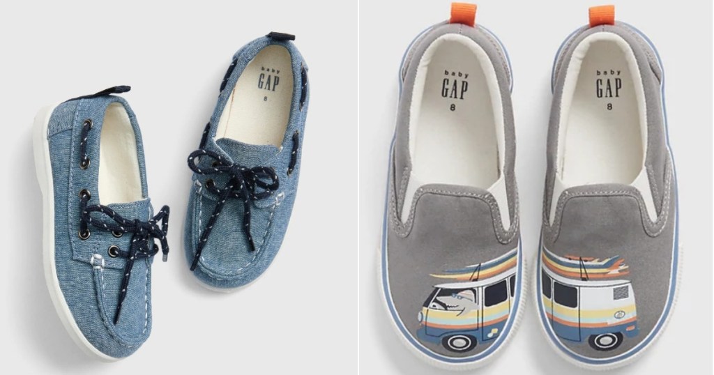 toddler gap boat shoes and bus shoes