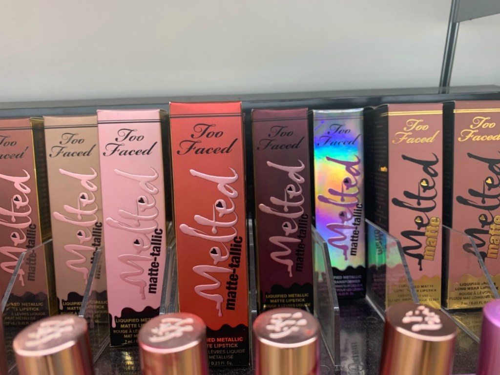 too faced melted display in store