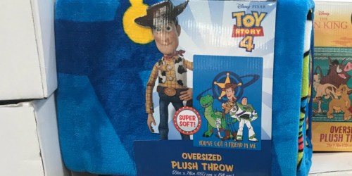 Disney Oversized Plush Throws Only $12.99 at Costco (Toy Story 4, The Lion King & More)