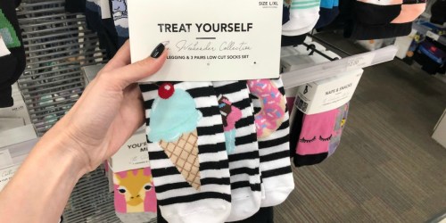 Women’s Leggings & Socks Multi-Packs Only $12 at Target (Ice Cream Cones, Unicorns & More)