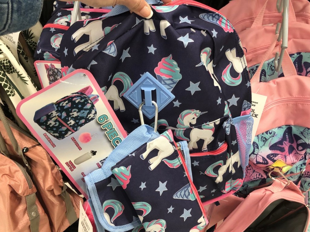 unicorn 6 piece backpack office depot