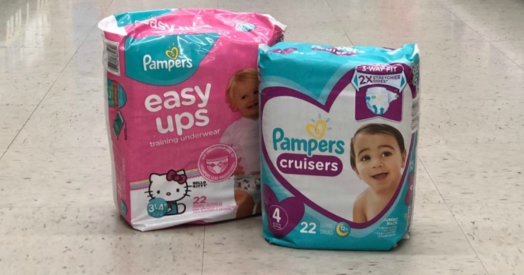 easy ups training underwear and pampers cruisers jumbo pack diapers at walgreens