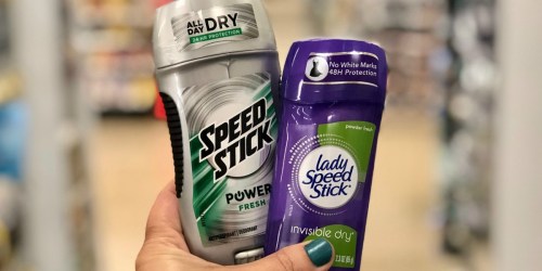TWO Speed Stick Deodorants Only 48¢ Shipped after Walgreens Rewards