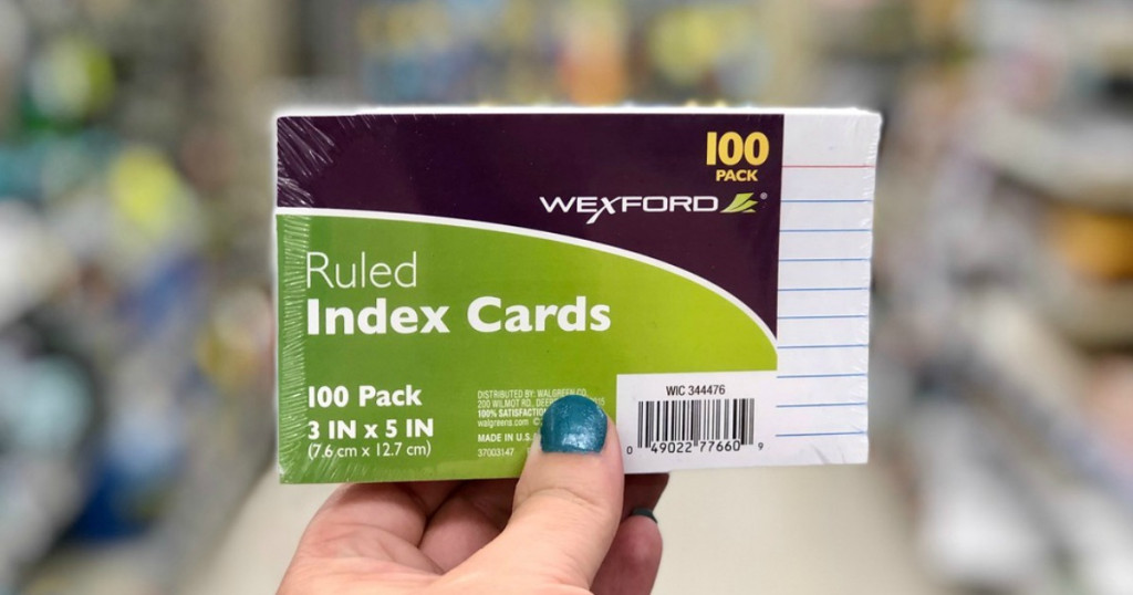 Walgreens Wexford Index Cards