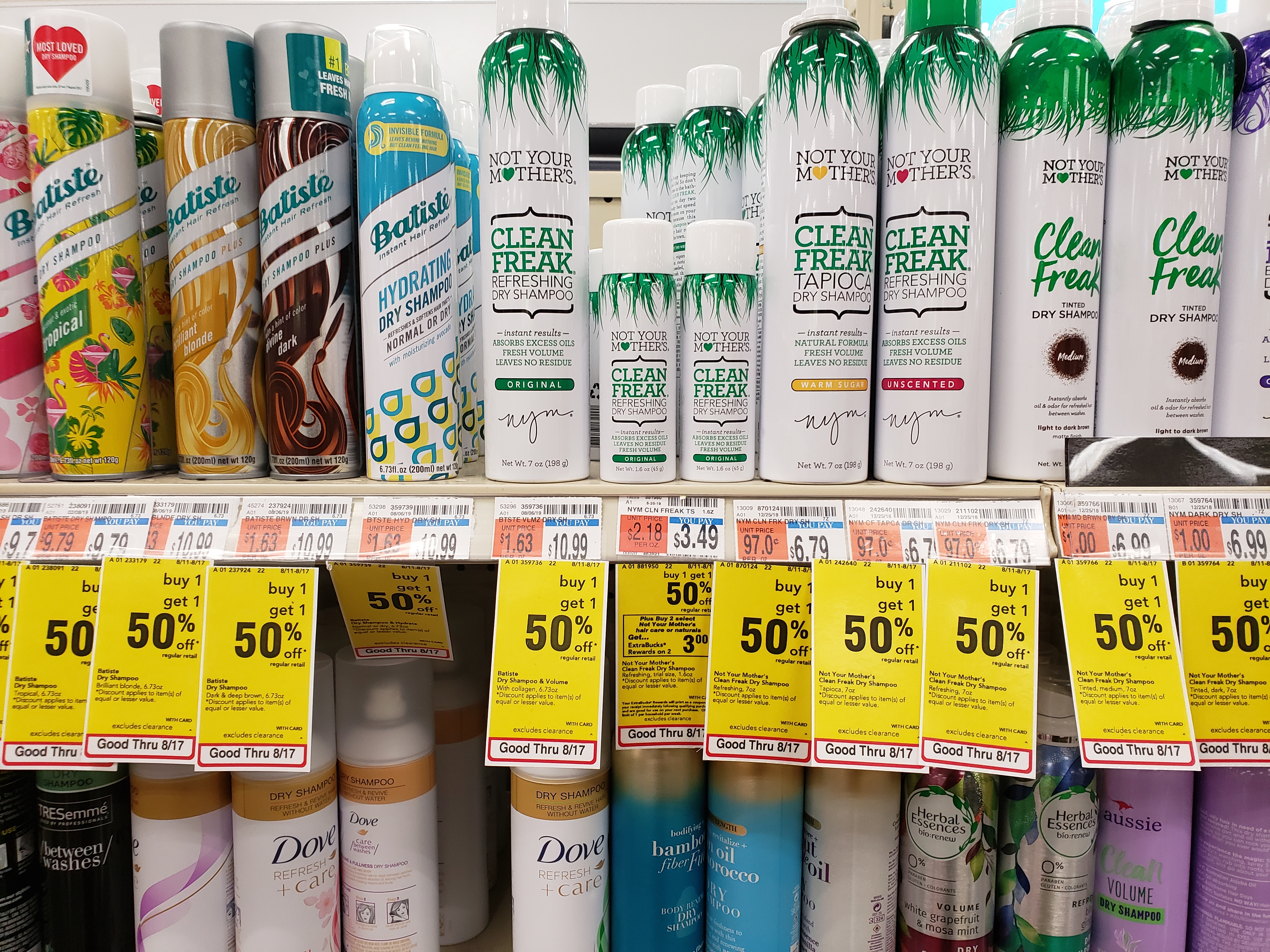 not your mother's hair products on cvs shelf