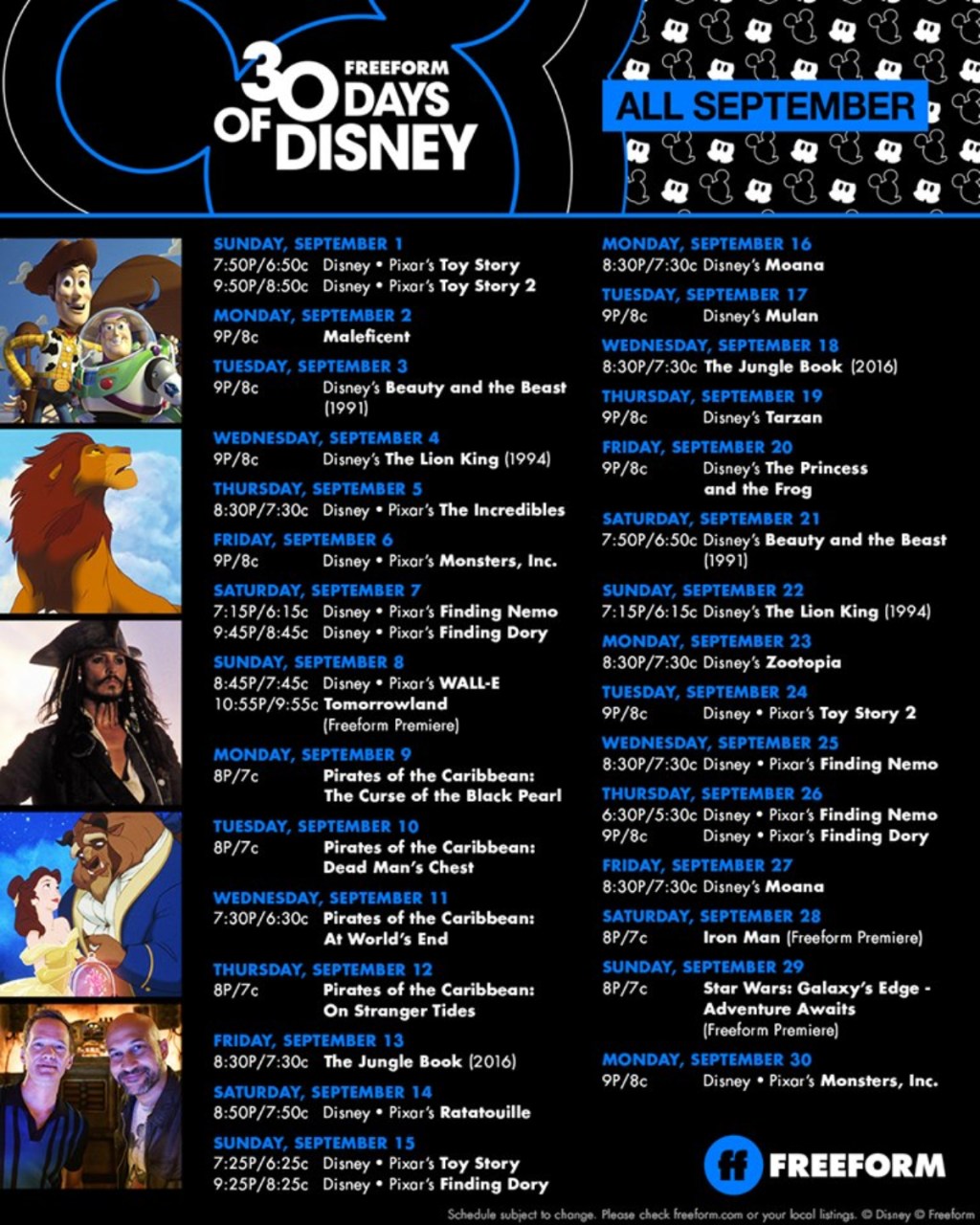 Freeform 30 Days of Disney