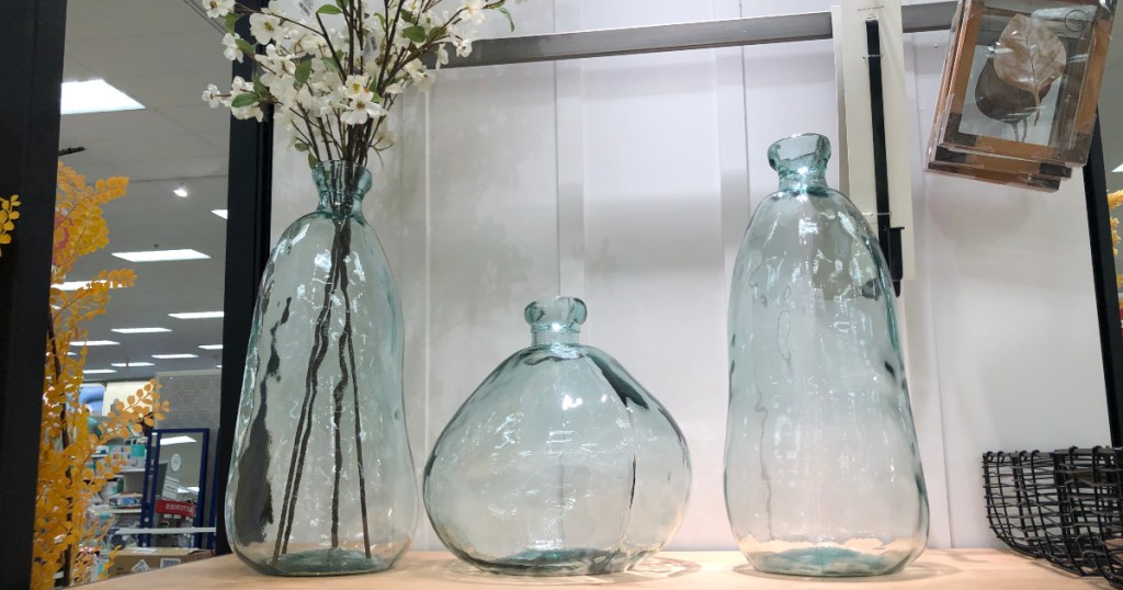Hearth and Hand with Magnolia glass vases