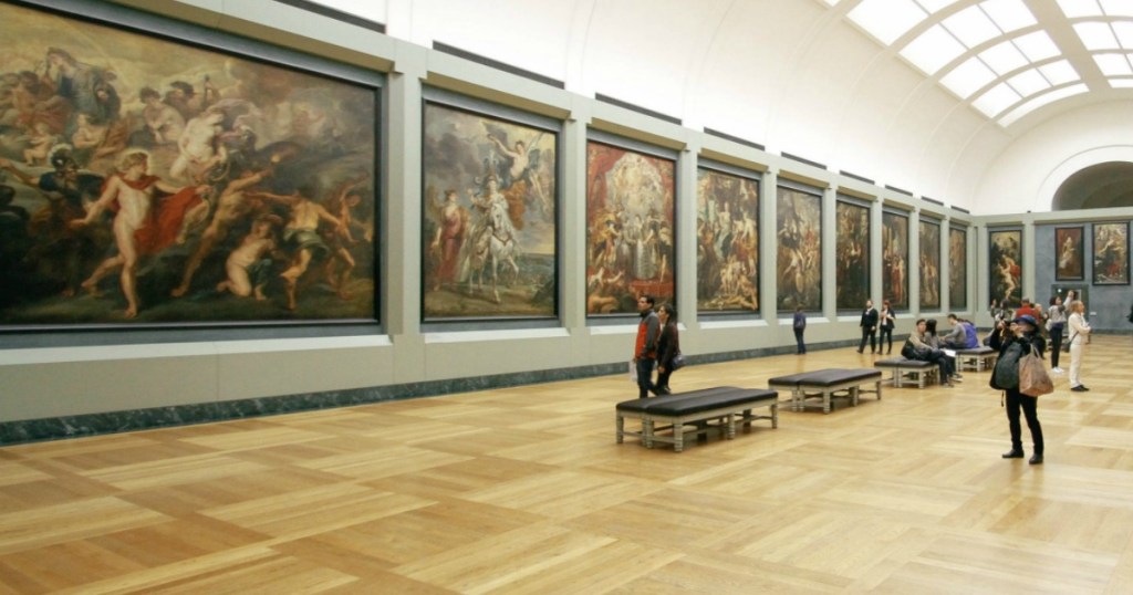 people walking around Art Museum