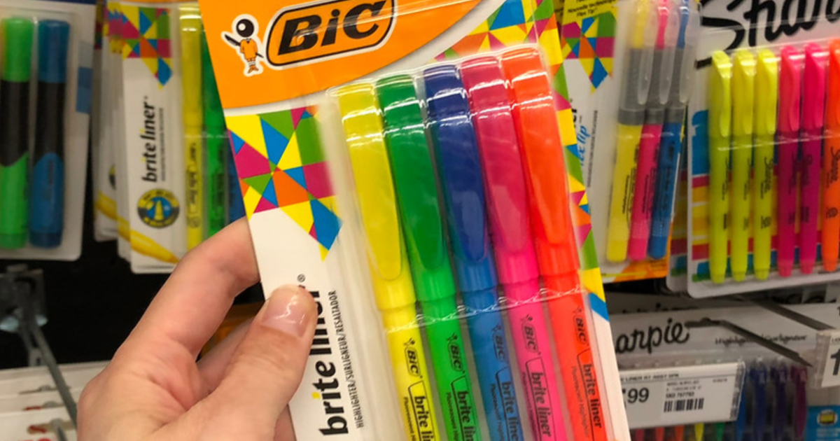 BIC Highlighters 5-Pack Just $1.63 Shipped on Amazon (Regularly $4)