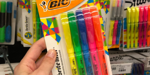 BIC Brite Liner Highlighters 5-Pack Only $0.49 at Office Depot/Office Max