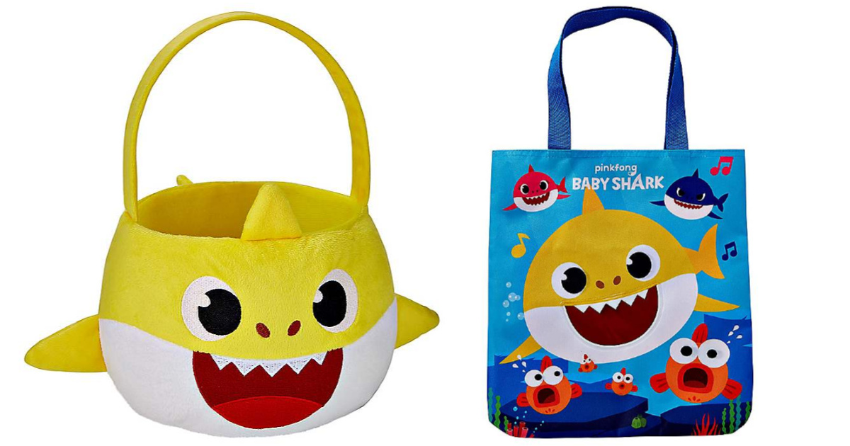  6Pcs Baby Shark Gift Bag  Loot Bag Plastic Bag  Birthday Party Goodie  Bag