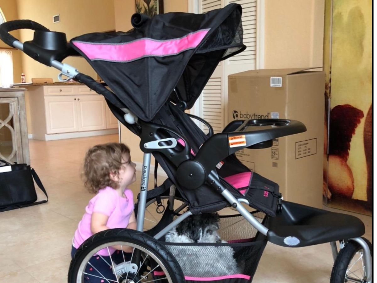 baby trend jogging stroller pink