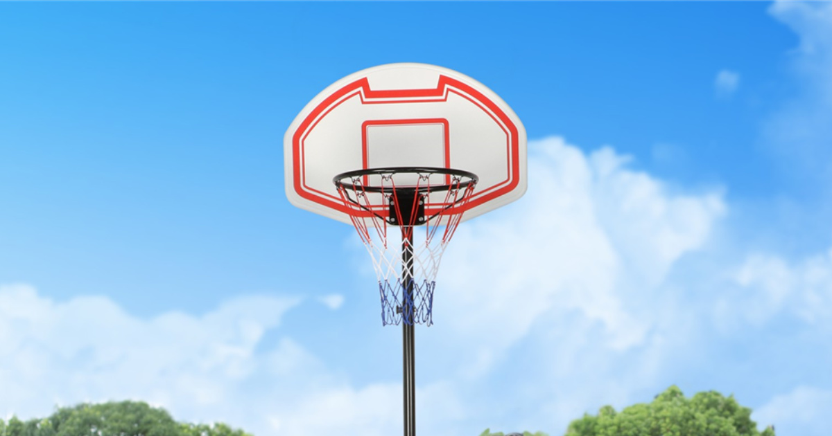 Portable Adjustable Basketball Hoop W Wheels Just 50 99 Shipped Regularly 100