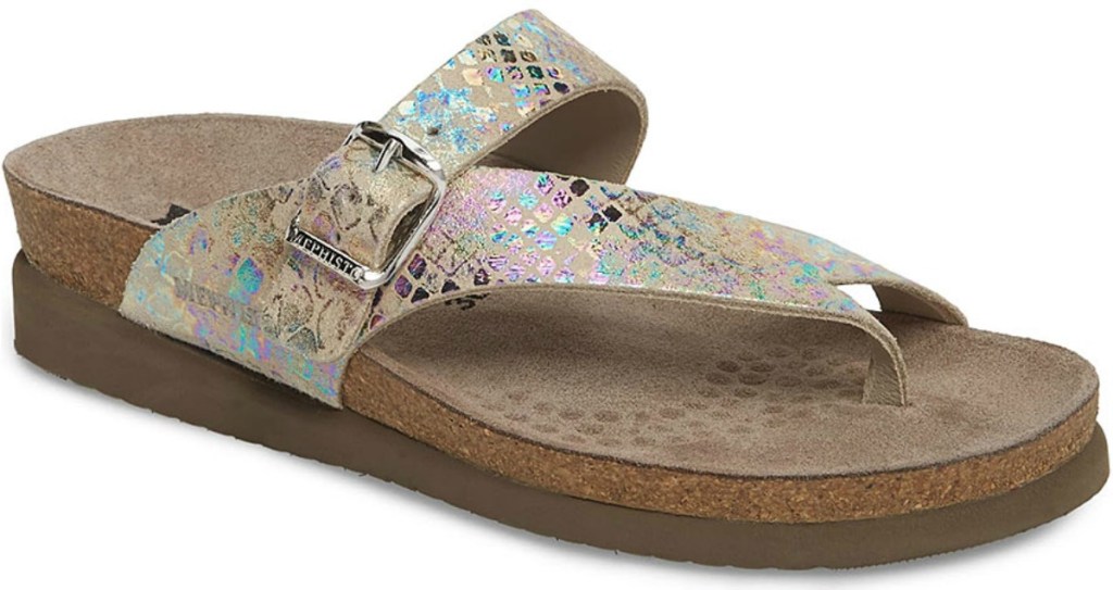 Metallic sandals from Mephisto on Zulily