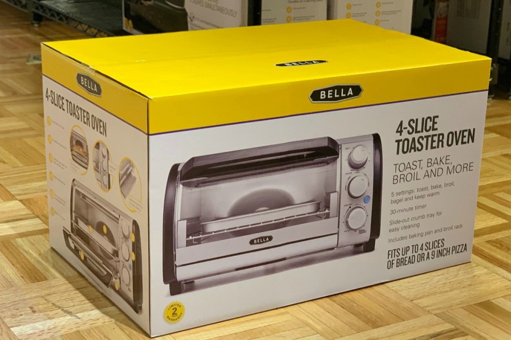 Bella brand toaster oven in box at Macy's