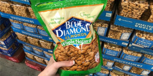 BIG Blue Diamond Whole Natural Almonds 40-Ounce Bag Only $10.98 on Sam’sClub.com
