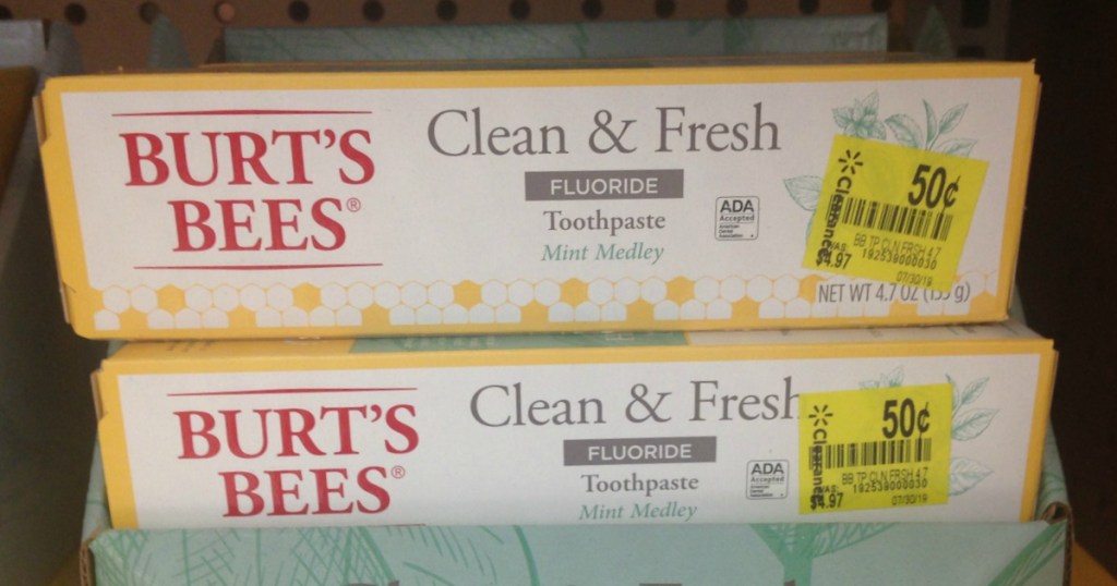 Burt's Bees toothpaste at Walmart