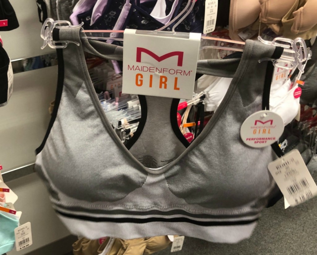 High Tech Sports Bra from Maidenform at Kohl's in gray