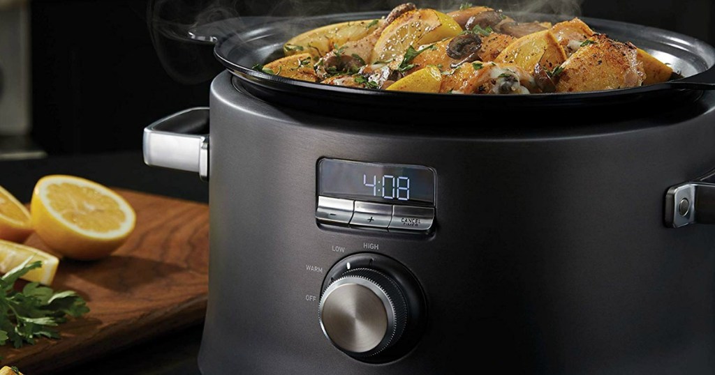 food in a slow cooker