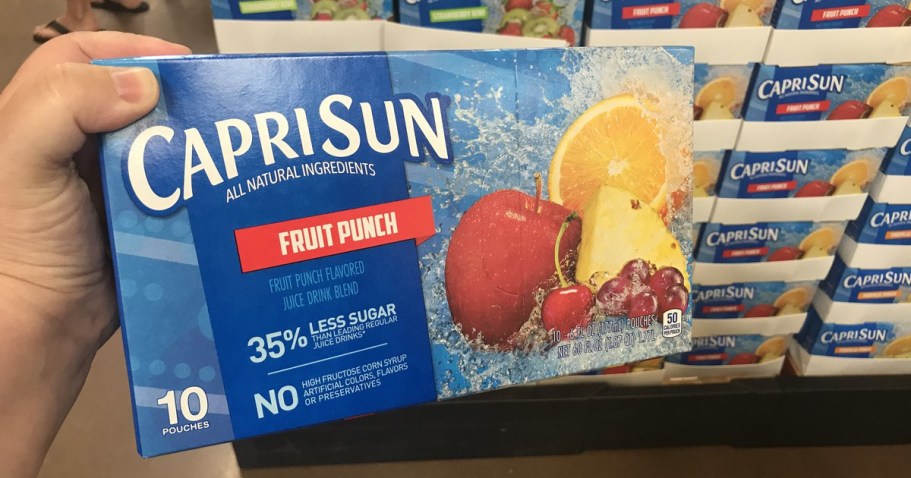 Capri Sun Fruit Punch 30-Count Only $6 Shipped on Amazon (21¢ Per Pouch)