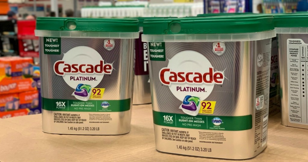 Cascade Platinum Dishwasher ActionPacs 92-Count Only $14 ...