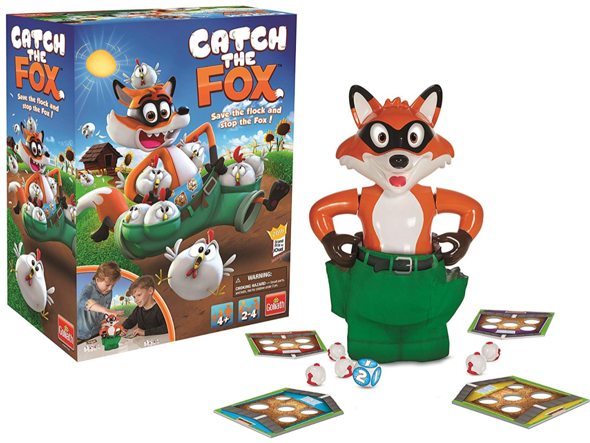 Catch the Fox with box and contents on table