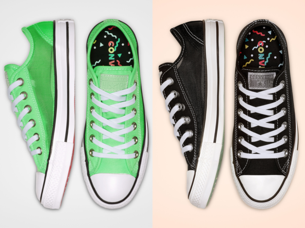 Chuck Taylor All Star See Thru Low Top Green and Black