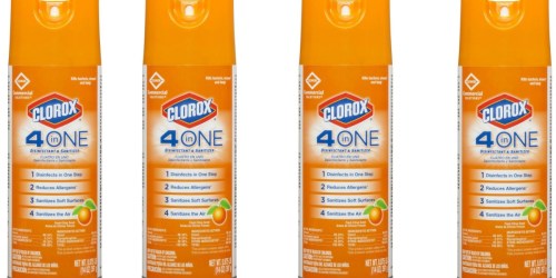 Clorox 4-In-1 Disinfectant & Sanitizer Spray as Low as $2.69 (Regularly $8)