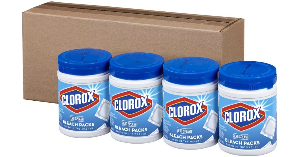four clorox bleach packs